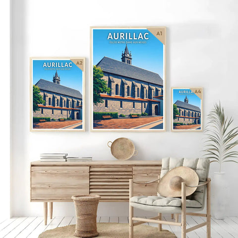Affiche - Aurillac - Église Notre-Dame-aux-Neiges