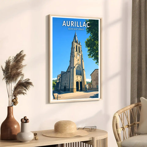 Affiche - Aurillac - Église Saint-Géraud