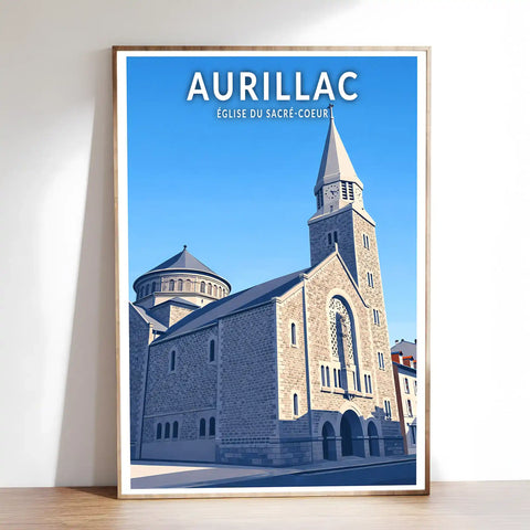 Affiche - Aurillac - Église du Sacré-Coeur