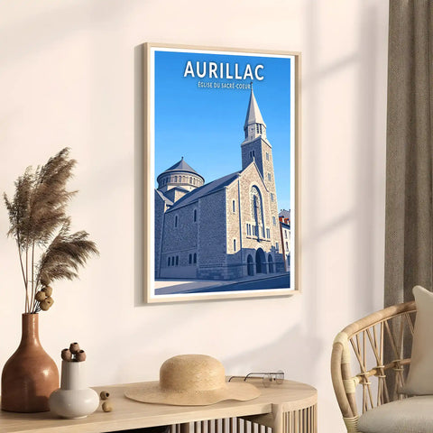 Affiche - Aurillac - Église du Sacré-Coeur