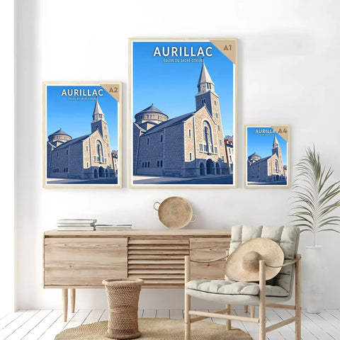 Affiche - Aurillac - Église du Sacré-Coeur