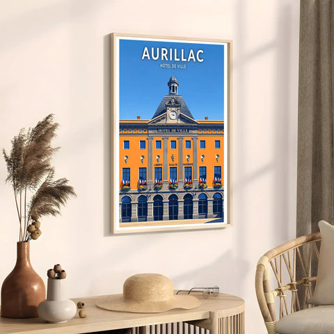Affiche - Aurillac - Hôtel de Ville