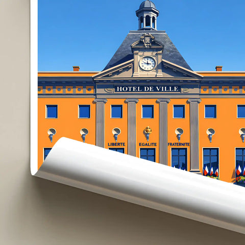 Affiche - Aurillac - Hôtel de Ville