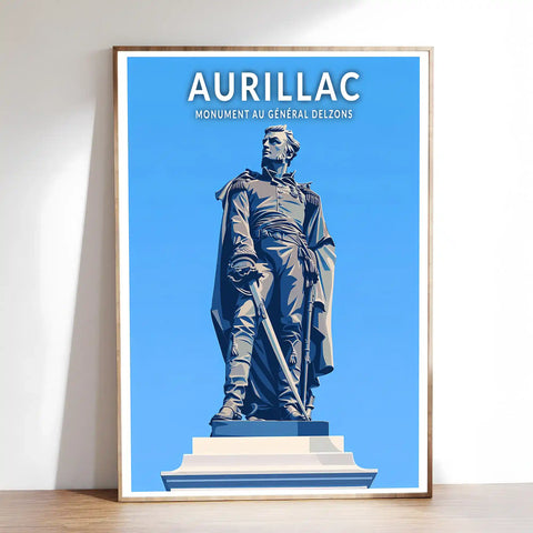 Affiche - Aurillac - Monument au Général Delzons