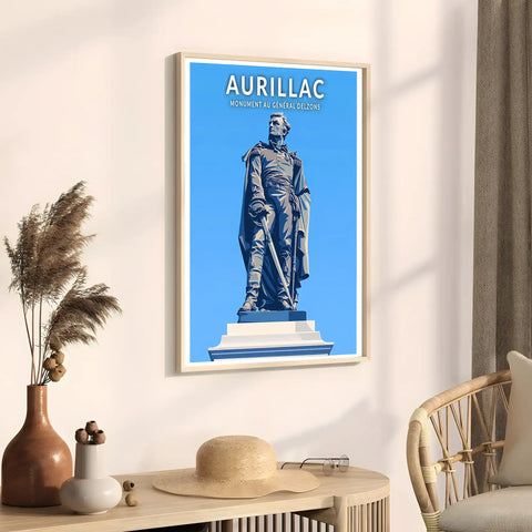 Affiche - Aurillac - Monument au Général Delzons