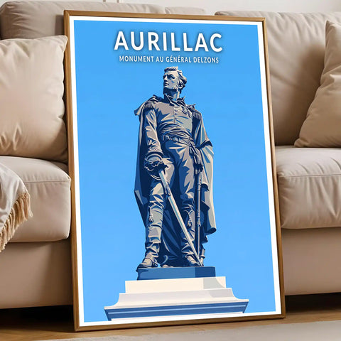 Affiche - Aurillac - Monument au Général Delzons