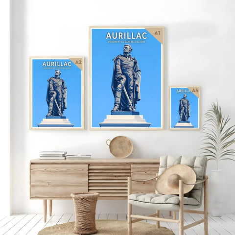 Affiche - Aurillac - Monument au Général Delzons