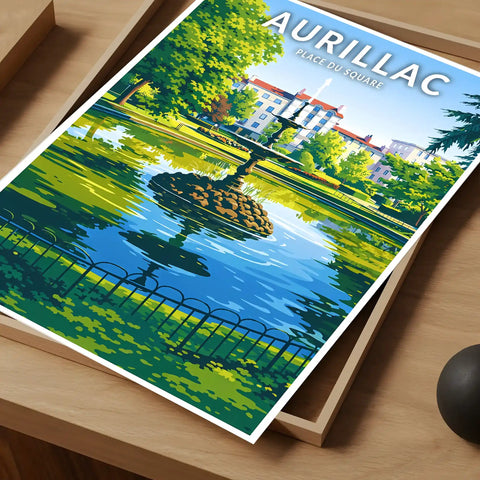 Affiche - Aurillac - Place du Square