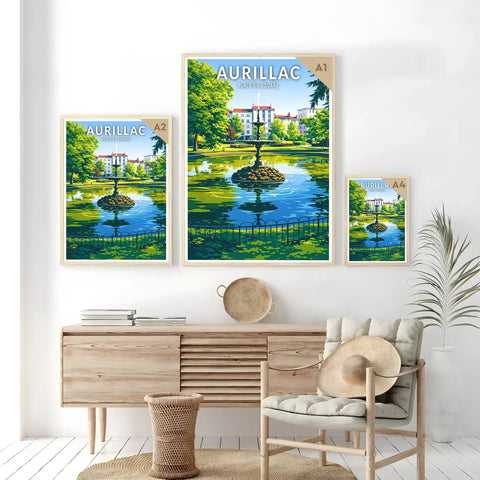 Affiche - Aurillac - Place du Square