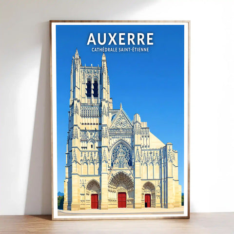 Affiche - Auxerre - Cathédrale Saint-Étienne