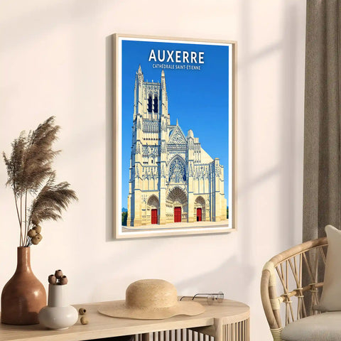 Affiche - Auxerre - Cathédrale Saint-Étienne