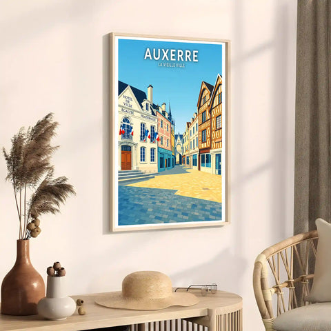 Affiche - Auxerre - La Vieille Ville