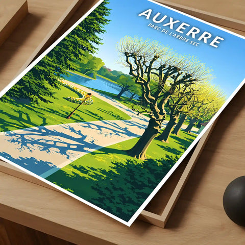 Affiche - Auxerre - Parc de l'Arbre Sec