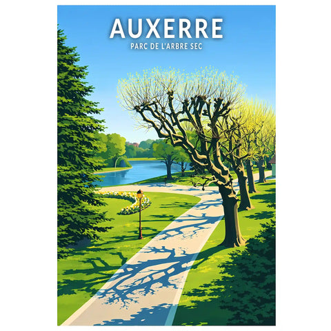 Affiche - Auxerre - Parc de l'Arbre Sec