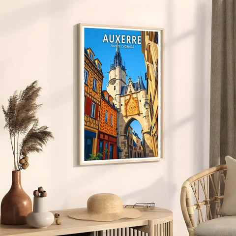 Affiche - Auxerre - Tour de l'Horloge