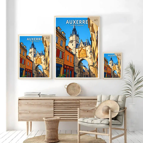 Affiche - Auxerre - Tour de l'Horloge