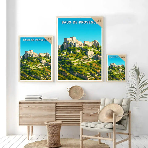 Affiche - Baux-de-Provence