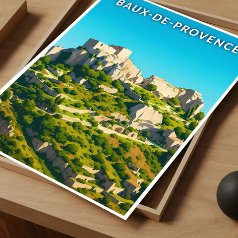 Affiche - Baux-de-Provence