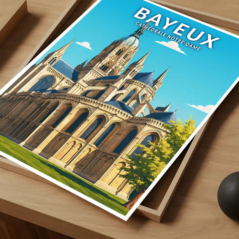 Affiche - Bayeux - Cathédrale Notre-Dame