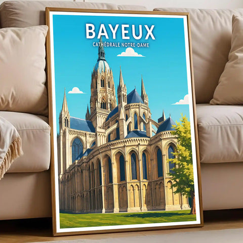 Affiche - Bayeux - Cathédrale Notre-Dame