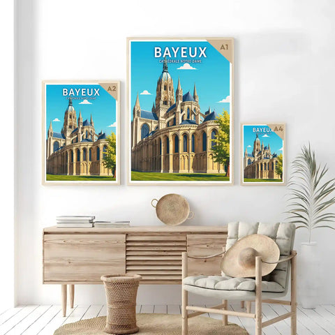 Affiche - Bayeux - Cathédrale Notre-Dame