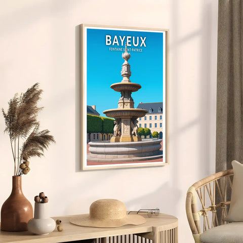 Affiche - Bayeux - Fontaine Saint-Patrice