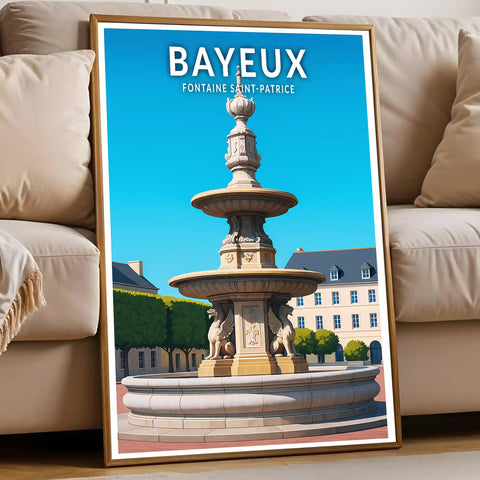 Affiche - Bayeux - Fontaine Saint-Patrice