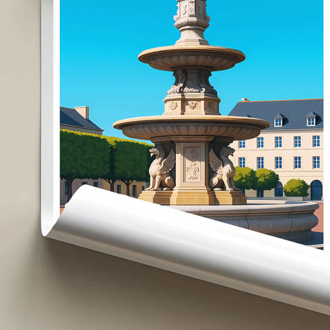 Affiche - Bayeux - Fontaine Saint-Patrice