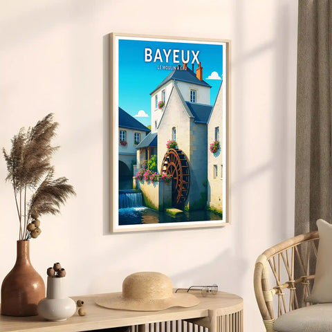 Affiche - Bayeux - Le Moulin à Eau