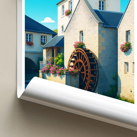 Affiche - Bayeux - Le Moulin à Eau