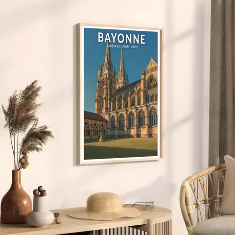 Affiche - Bayonne - Cathédrale Sainte-Marie