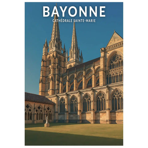 Affiche - Bayonne - Cathédrale Sainte-Marie