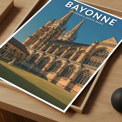 Affiche - Bayonne - Cathédrale Sainte-Marie