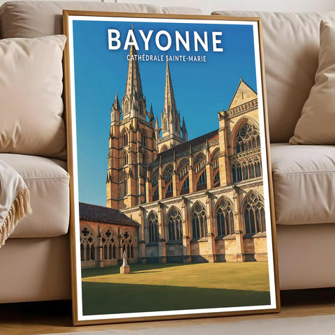 Affiche - Bayonne - Cathédrale Sainte-Marie