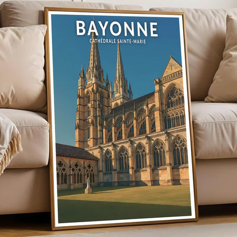 Affiche - Bayonne - Cathédrale Sainte-Marie