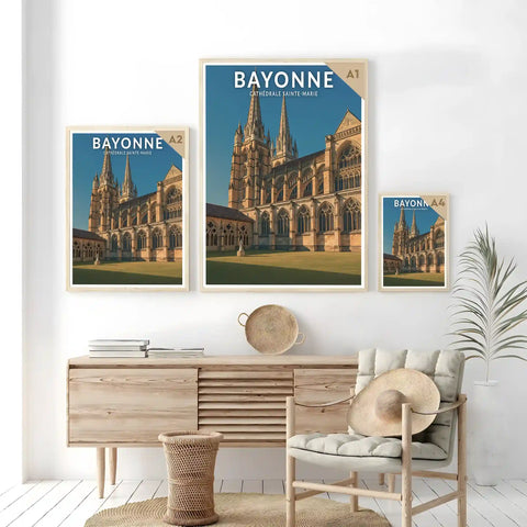 Affiche - Bayonne - Cathédrale Sainte-Marie