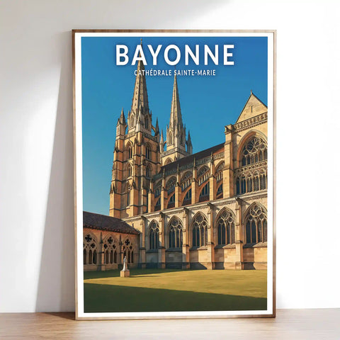 Affiche - Bayonne - Cathédrale Sainte-Marie
