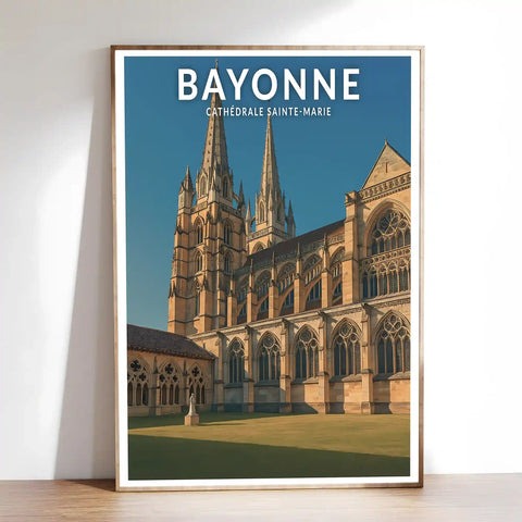 Affiche - Bayonne - Cathédrale Sainte-Marie