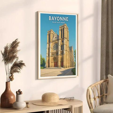 Affiche - Bayonne - Église Saint-André
