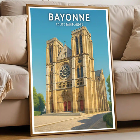 Affiche - Bayonne - Église Saint-André