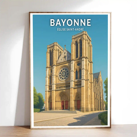 Affiche - Bayonne - Église Saint-André