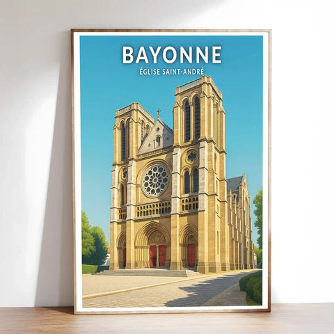 Affiche - Bayonne - Église Saint-André