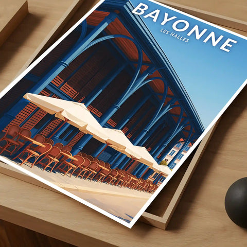 Affiche - Bayonne - Les Halles