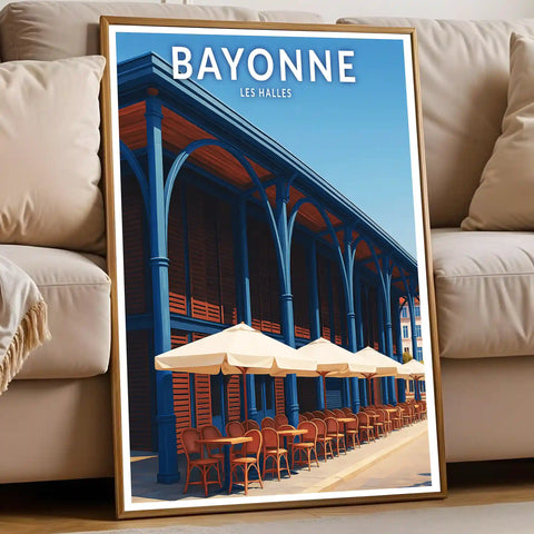 Affiche - Bayonne - Les Halles