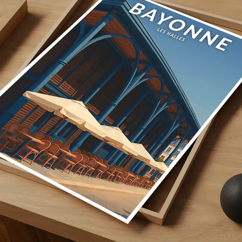 Affiche - Bayonne - Les Halles
