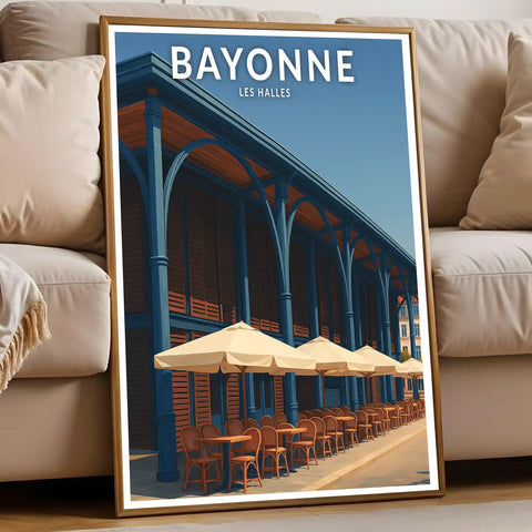 Affiche - Bayonne - Les Halles