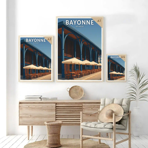 Affiche - Bayonne - Les Halles