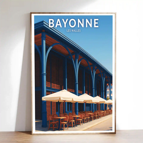 Affiche - Bayonne - Les Halles