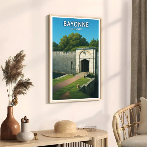 Affiche - Bayonne - Les Remparts