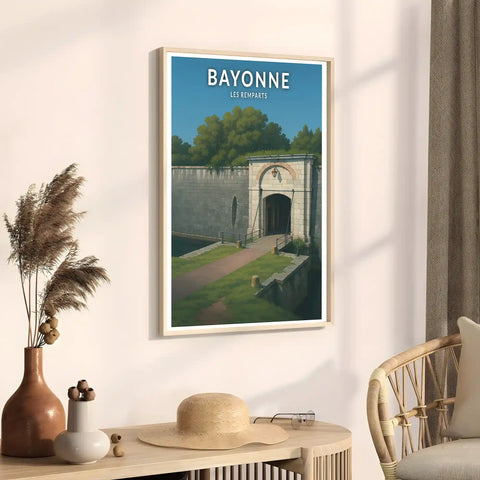 Affiche - Bayonne - Les Remparts